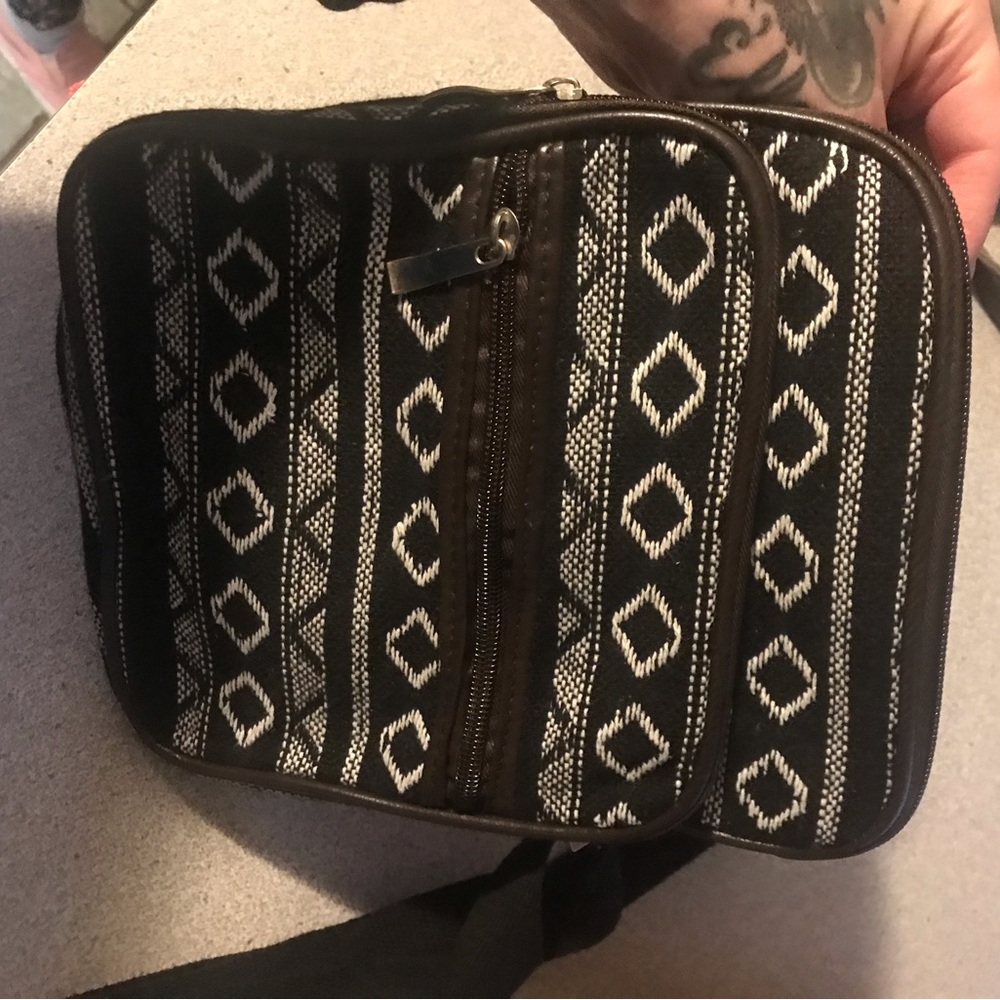 Cute small brown and black bag